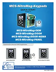MCS-NITROMAG-KEYPAD QUICK START MANUAL